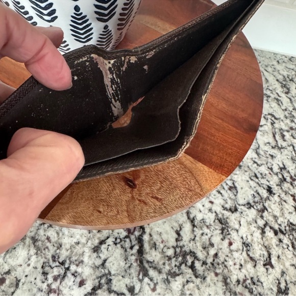 Louis Vuitton Damien Ebene Bi-Fold Brown Checkered Wallet with COA - Picture 6 of 7